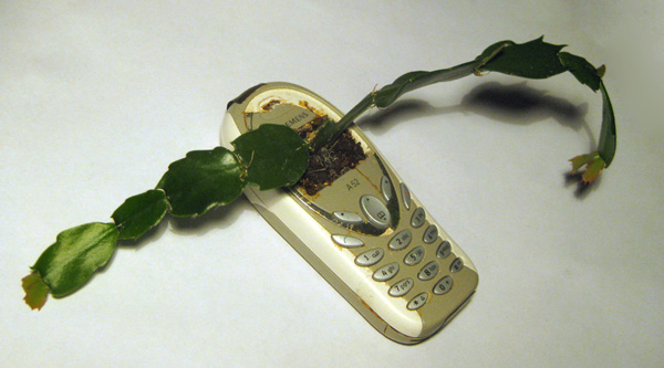 Den elektroniska blomkrukan